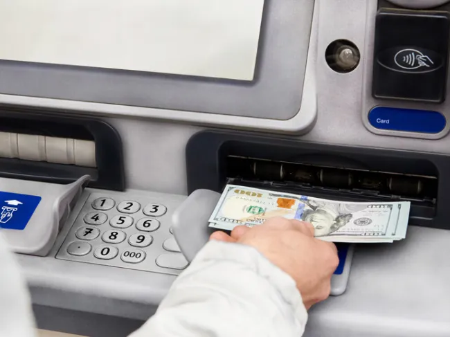 atm withdrawal of money on demand
